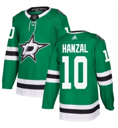 Men's Adidas Dallas Stars #10 Martin Hanzal Premier Green Home NHL Jersey