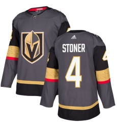Youth Adidas Vegas Golden Knights #4 Clayton Stoner Authentic Gray Home NHL Jersey