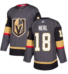 Men's Adidas Vegas Golden Knights #18 James Neal Premier Gray Home NHL Jersey
