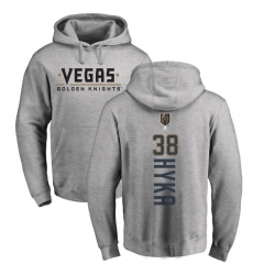 NHL Adidas Vegas Golden Knights #38 Tomas Hyka Gray Backer Pullover Hoodie