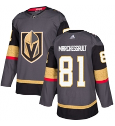 Men's Adidas Vegas Golden Knights #81 Jonathan Marchessault Premier Gray Home NHL Jersey
