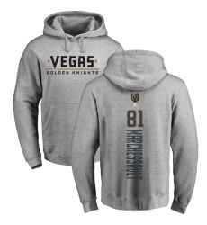 NHL Adidas Vegas Golden Knights #81 Jonathan Marchessault Gray Backer Pullover Hoodie