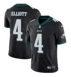 Men's Nike Philadelphia Eagles #4 Jake Elliott Black Alternate Vapor Untouchable Limited Player NFL Jersey