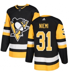 Men's Adidas Pittsburgh Penguins #31 Antti Niemi Premier Black Home NHL Jersey