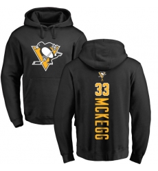 NHL Adidas Pittsburgh Penguins #33 Greg McKegg Black Backer Pullover Hoodie