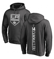 NHL Adidas Los Angeles Kings #14 Mike Cammalleri Charcoal One Color Backer Pullover Hoodie