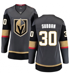 Women's Vegas Golden Knights #30 Malcolm Subban Authentic Black Home Fanatics Branded Breakaway NHL Jersey