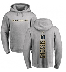 NHL Adidas Nashville Predators #10 Colton Sissons Ash Backer Pullover Hoodie