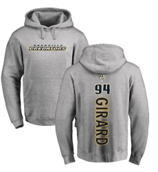NHL Adidas Nashville Predators #94 Samuel Girard Ash Backer Pullover Hoodie