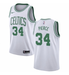 Men's Nike Boston Celtics #34 Paul Pierce Swingman White NBA Jersey - Association Edition