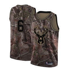 Youth Nike Milwaukee Bucks #6 Eric Bledsoe Swingman Camo Realtree Collection NBA Jersey