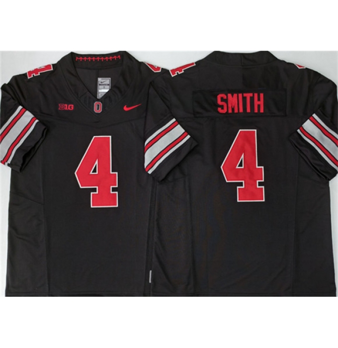 Men's Ohio State Buckeyes #4 Jeremiah Smith Black 2026 F.U.S.E. Limited Stitched Jersey