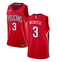 Youth Nike New Orleans Pelicans #3 Nikola Mirotic Authentic Red NBA Jersey Statement Edition