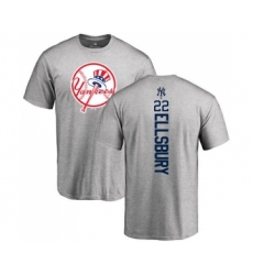MLB Nike New York Yankees #22 Jacoby Ellsbury Ash Backer T-Shirt