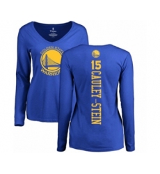 Basketball Women's Golden State Warriors #15 Willie Cauley-Stein Royal Blue Backer Long Sleeve T-Shirt