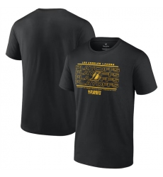 Men's Los Angeles Lakers Black 2024 Playoffs Fast Break Opportunity T-Shirt