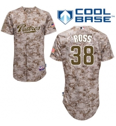 Men's Majestic San Diego Padres #38 Tyson Ross Authentic Camo Alternate 2 Cool Base MLB Jersey