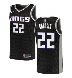 Youth Nike Sacramento Kings #22 Bruno Caboclo Authentic Black NBA Jersey Statement Edition