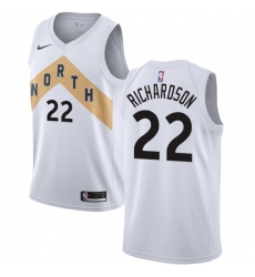 Women's Nike Toronto Raptors #22 Malachi Richardson Swingman White NBA Jersey - City Edition