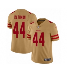 Youth San Francisco 49ers #54 Fred Warner Limited Gold Inverted Legend Football Jersey