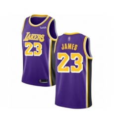 Women's Los Angeles Lakers #23 LeBron James Swingman Purple Basketball Jerseys - Statement Edition