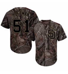 Men's Majestic San Diego Padres #51 Trevor Hoffman Authentic Camo Realtree Collection Flex Base MLB Jersey