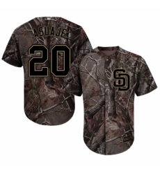 Youth Majestic San Diego Padres #20 Carlos Asuaje Authentic Camo Realtree Collection Flex Base MLB Jersey