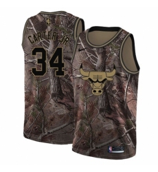 Men's Nike Chicago Bulls #34 Wendell Carter Jr. Swingman Camo Realtree Collection NBA Jersey
