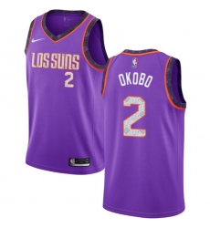 Youth Nike Phoenix Suns #2 Elie Okobo Swingman Purple NBA Jersey - 2018 19 City Edition