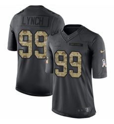 Youth Nike Chicago Bears #99 Aaron Lynch Limited Black 2016 Salute to Service NFL Jersey