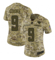 Women's Nike Jacksonville Jaguars #9 Logan Cooke Limited Camo 2018 Salute to Service NFL Jersey