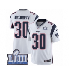 Men's Nike New England Patriots #30 Jason McCourty White Vapor Untouchable Limited Player Super Bowl LIII Bound NFL Jersey