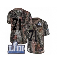 Youth Nike New England Patriots #71 Danny Shelton Camo Untouchable Limited Super Bowl LIII Bound NFL Jersey