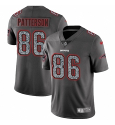 Men's Nike New England Patriots #86 Cordarrelle Patterson Gray Static Vapor Untouchable Limited NFL Jersey