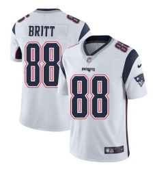 Men's Nike New England Patriots #88 Kenny Britt White Vapor Untouchable Limited Player NFL Jersey