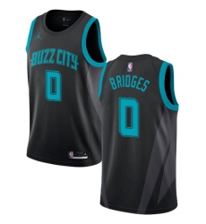 Youth Nike Jordan Charlotte Hornets #0 Miles Bridges Swingman Black NBA Jersey - 2018 19 City Edition