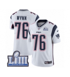 Youth Nike New England Patriots #76 Isaiah Wynn White Vapor Untouchable Limited Player Super Bowl LIII Bound NFL Jersey
