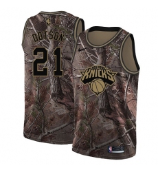 Youth Nike New York Knicks #21 Damyean Dotson Swingman Camo Realtree Collection NBA Jersey