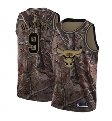 Women's Nike Chicago Bulls #9 Antonio Blakeney Swingman Camo Realtree Collection NBA Jersey