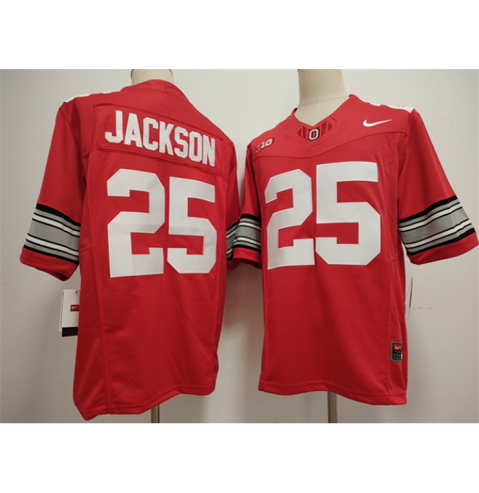 Men's Ohio State Buckeyes #25 Lamar Bo Jackson Red 2026 F.U.S.E. Limited Stitched Jersey