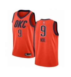 Men's Oklahoma City Thunder #9 Nerlens Noel Orange Swingman Jersey - Earned Edition