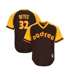 Youth San Diego Padres #32 Franmil Reyes Replica Brown Alternate Cooperstown Cool Base Baseball Jersey