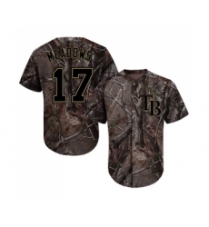 Youth Tampa Bay Rays #17 Austin Meadows Authentic Camo Realtree Collection Flex Base Baseball Jersey