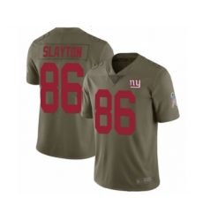 Youth New York Giants #86 Darius Slayton Limited Olive 2017 Salute to Service Football Jersey