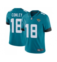 Youth Jacksonville Jaguars #18 Chris Conley Teal Green Alternate Vapor Untouchable Limited Player Football Jersey