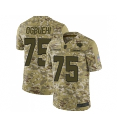 Youth Jacksonville Jaguars #75 Cedric Ogbuehi Limited Camo 2018 Salute to Service Football Jersey