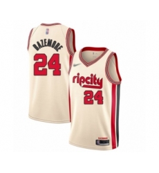 Youth Portland Trail Blazers #24 Kent Bazemore Swingman Cream Basketball Jersey - 2019 20 City Edition