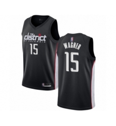 Youth Washington Wizards #15 Moritz Wagner Swingman Black Basketball Jersey - City Edition
