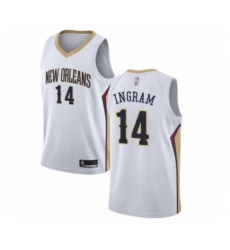Women's New Orleans Pelicans #14 Brandon Ingram Swingman White Basketball Jersey - Association Edition