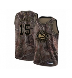 Youth Atlanta Hawks #15 Damian Jones Swingman Camo Realtree Collection Basketball Jersey